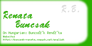renata buncsak business card